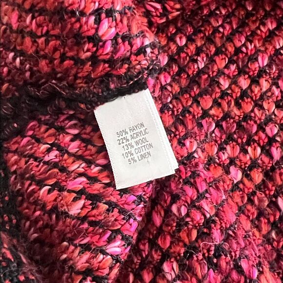 St. John Dress burgundy and Black Sleeveless Knit Dress size 12 - Picture 5 of 9